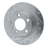 Dynamic Friction 2013-2016 MINI Cooper Paceman Rear Left Drilled & Slotted Silver Brake Rotor by Dynamic Friction Company 631-32012L
