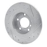 Dynamic Friction 2013-2016 MINI Cooper Paceman Rear Left Drilled & Slotted Silver Brake Rotor by Dynamic Friction Company 631-32012L