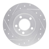 Dynamic Friction 2013-2016 MINI Cooper Countryman Rear Right Drilled & Slotted Silver Brake Rotor by Dynamic Friction Company 631-32012R