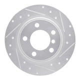 Dynamic Friction 2013-2016 MINI Cooper Countryman Rear Right Drilled & Slotted Silver Brake Rotor by Dynamic Friction Company 631-32012R
