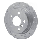Dynamic Friction 2014-2024 MINI Cooper (Excl Clubman) Rear Right Drilled & Slotted Silver Brake Rotor by Dynamic Friction Company 631-32013R