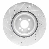 Dynamic Friction 2013-2013 MINI Cooper (Excl Clubman) Front Right Drilled & Slotted Silver Brake Rotor by Dynamic Friction Company 631-32014R