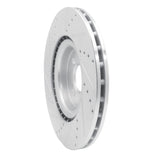 Dynamic Friction 2013-2013 MINI Cooper (Excl Clubman) Front Right Drilled & Slotted Silver Brake Rotor by Dynamic Friction Company 631-32014R