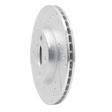 Dynamic Friction 2014-2021 MINI Cooper (Excl Clubman) Front Left Drilled & Slotted Silver Brake Rotor by Dynamic Friction Company 631-32015L