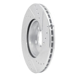 Dynamic Friction 2014-2021 MINI Cooper (Excl Clubman) Front Left Drilled & Slotted Silver Brake Rotor by Dynamic Friction Company 631-32015L
