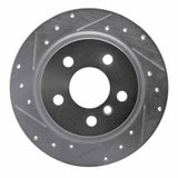 Dynamic Friction 2014-2025 BMW 220i (Mexico) Rear Left Drilled & Slotted Silver Brake Rotor by Dynamic Friction Company 631-32016L