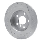 Dynamic Friction 2014-2025 BMW 220i (Mexico) Rear Left Drilled & Slotted Silver Brake Rotor by Dynamic Friction Company 631-32016L