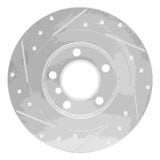 Dynamic Friction 2015-2026 BMW X1 (USA/Canada) Front Right Drilled & Slotted Silver Brake Rotor by Dynamic Friction Company 631-32020R
