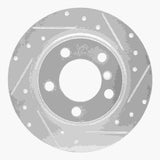 Dynamic Friction 2015-2026 BMW X1 (USA/Canada) Front Right Drilled & Slotted Silver Brake Rotor by Dynamic Friction Company 631-32020R