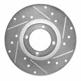 R1 Concepts 1976-1984 Buick Opel Front Right Drilled & Slotted Silver Brake Rotor by R1 Concepts 631-37000R