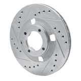 R1 Concepts 1983-1989 Isuzu Impulse Front Left Drilled & Slotted Silver Brake Rotor by R1 Concepts 631-37001L