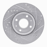 R1 Concepts 1990-1993 Asuna Sunfire Rear Left Drilled & Slotted Silver Brake Rotor by R1 Concepts 631-37003L