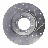R1 Concepts 1978-1983 Chevrolet LUV Front Left Drilled & Slotted Silver Brake Rotor by R1 Concepts 631-37004L
