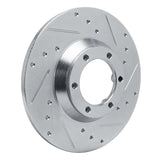 R1 Concepts 1978-1983 Chevrolet LUV Front Right Drilled & Slotted Silver Brake Rotor by R1 Concepts 631-37004R