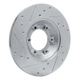 R1 Concepts 1978-1983 Chevrolet LUV Front Right Drilled & Slotted Silver Brake Rotor by R1 Concepts 631-37004R
