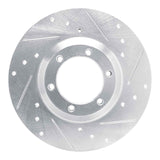 R1 Concepts 1978-1983 Chevrolet LUV Front Right Drilled & Slotted Silver Brake Rotor by R1 Concepts 631-37004R