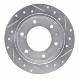R1 Concepts 1988-1995 Isuzu Trooper Rear Left Drilled & Slotted Silver Brake Rotor by R1 Concepts 631-37005L