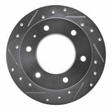 R1 Concepts 1988-1995 Isuzu Trooper Rear Left Drilled & Slotted Silver Brake Rotor by R1 Concepts 631-37005L