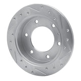 R1 Concepts 1988-1995 Isuzu Trooper Rear Left Drilled & Slotted Silver Brake Rotor by R1 Concepts 631-37005L