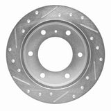 R1 Concepts 1988-1995 Isuzu Amigo Rear Right Drilled & Slotted Silver Brake Rotor by R1 Concepts 631-37005R