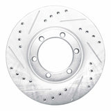 R1 Concepts 1986-2006 Chevrolet LUV Pickup (Mexico) Front Left Drilled & Slotted Silver Brake Rotor by R1 Concepts 631-37007L