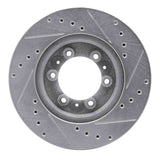 R1 Concepts 1992-2002 Acura SLX Front Left Drilled & Slotted Silver Brake Rotor by R1 Concepts 631-37008L
