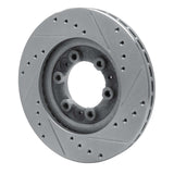 R1 Concepts 1992-2002 Acura SLX Front Left Drilled & Slotted Silver Brake Rotor by R1 Concepts 631-37008L