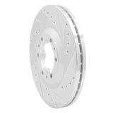 R1 Concepts 1992-2002 Acura SLX Front Right Drilled & Slotted Silver Brake Rotor by R1 Concepts 631-37008R