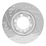 R1 Concepts 1992-2002 Acura SLX Front Right Drilled & Slotted Silver Brake Rotor by R1 Concepts 631-37008R