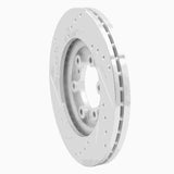 R1 Concepts 1992-2002 Acura SLX Front Right Drilled & Slotted Silver Brake Rotor by R1 Concepts 631-37008R