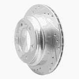 R1 Concepts 1992-2004 Acura SLX Rear Left Drilled & Slotted Silver Brake Rotor by R1 Concepts 631-37009L