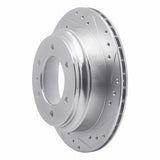 R1 Concepts 1992-2004 Acura SLX Rear Right Drilled & Slotted Silver Brake Rotor by R1 Concepts 631-37009R