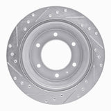 R1 Concepts 1992-2004 Acura SLX Rear Right Drilled & Slotted Silver Brake Rotor by R1 Concepts 631-37009R