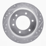 R1 Concepts 1992-2004 Acura SLX Rear Right Drilled & Slotted Silver Brake Rotor by R1 Concepts 631-37009R