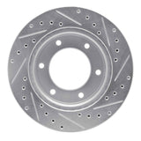 R1 Concepts 2001-2004 Honda Passport Front Left Drilled & Slotted Silver Brake Rotor by R1 Concepts 631-37010L