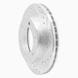 R1 Concepts 2001-2004 Honda Passport Front Right Drilled & Slotted Silver Brake Rotor by R1 Concepts 631-37010R
