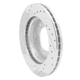 R1 Concepts 2001-2004 Honda Passport Front Right Drilled & Slotted Silver Brake Rotor by R1 Concepts 631-37010R
