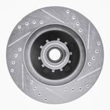 R1 Concepts 1973-1989 Chrysler Town & Country Front Left Drilled & Slotted Silver Brake Rotor by R1 Concepts 631-39000L