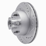 R1 Concepts 1973-1989 Chrysler LeBaron Front Right Drilled & Slotted Silver Brake Rotor by R1 Concepts 631-39000R