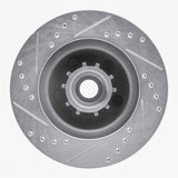 R1 Concepts 1973-1989 Chrysler LeBaron Front Right Drilled & Slotted Silver Brake Rotor by R1 Concepts 631-39000R
