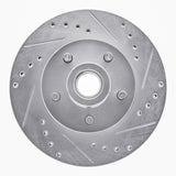 R1 Concepts 1973-1989 Chrysler LeBaron Front Right Drilled & Slotted Silver Brake Rotor by R1 Concepts 631-39000R