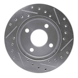 R1 Concepts 1981-1987 Chrysler LeBaron Front Left Drilled & Slotted Silver Brake Rotor by R1 Concepts 631-39001L