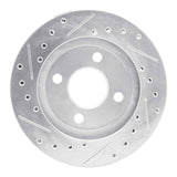 R1 Concepts 1981-1987 Chrysler Town & Country Front Right Drilled & Slotted Silver Brake Rotor by R1 Concepts 631-39001R