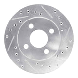 R1 Concepts 1981-1987 Chrysler Town & Country Front Right Drilled & Slotted Silver Brake Rotor by R1 Concepts 631-39001R