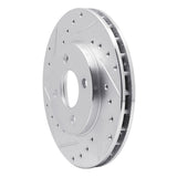 R1 Concepts 1983-1988 Chrysler E Class Front Left Drilled & Slotted Silver Brake Rotor by R1 Concepts 631-39002L