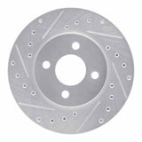 R1 Concepts 1983-1988 Chrysler E Class Front Left Drilled & Slotted Silver Brake Rotor by R1 Concepts 631-39002L