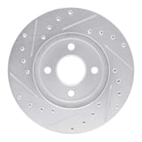 R1 Concepts 1983-1988 Chrysler Executive Limousine Front Right Drilled & Slotted Silver Brake Rotor by R1 Concepts 631-39002R