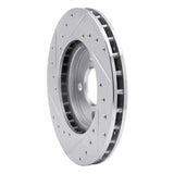 R1 Concepts 1983-1988 Chrysler Executive Limousine Front Right Drilled & Slotted Silver Brake Rotor by R1 Concepts 631-39002R