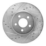 R1 Concepts 1989-1995 Chrysler LeBaron Front Left Drilled & Slotted Silver Brake Rotor by R1 Concepts 631-39004L