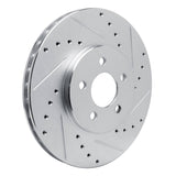 R1 Concepts 1989-1995 Chrysler LeBaron Front Right Drilled & Slotted Silver Brake Rotor by R1 Concepts 631-39004R